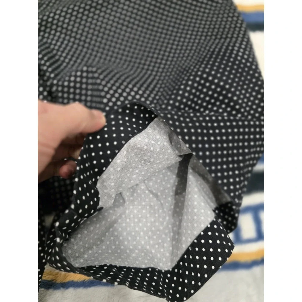 Gloria Vanderbilt Women's Size 12 Polka Dot‎ PHARA Missy Stretch SHORTS Black...